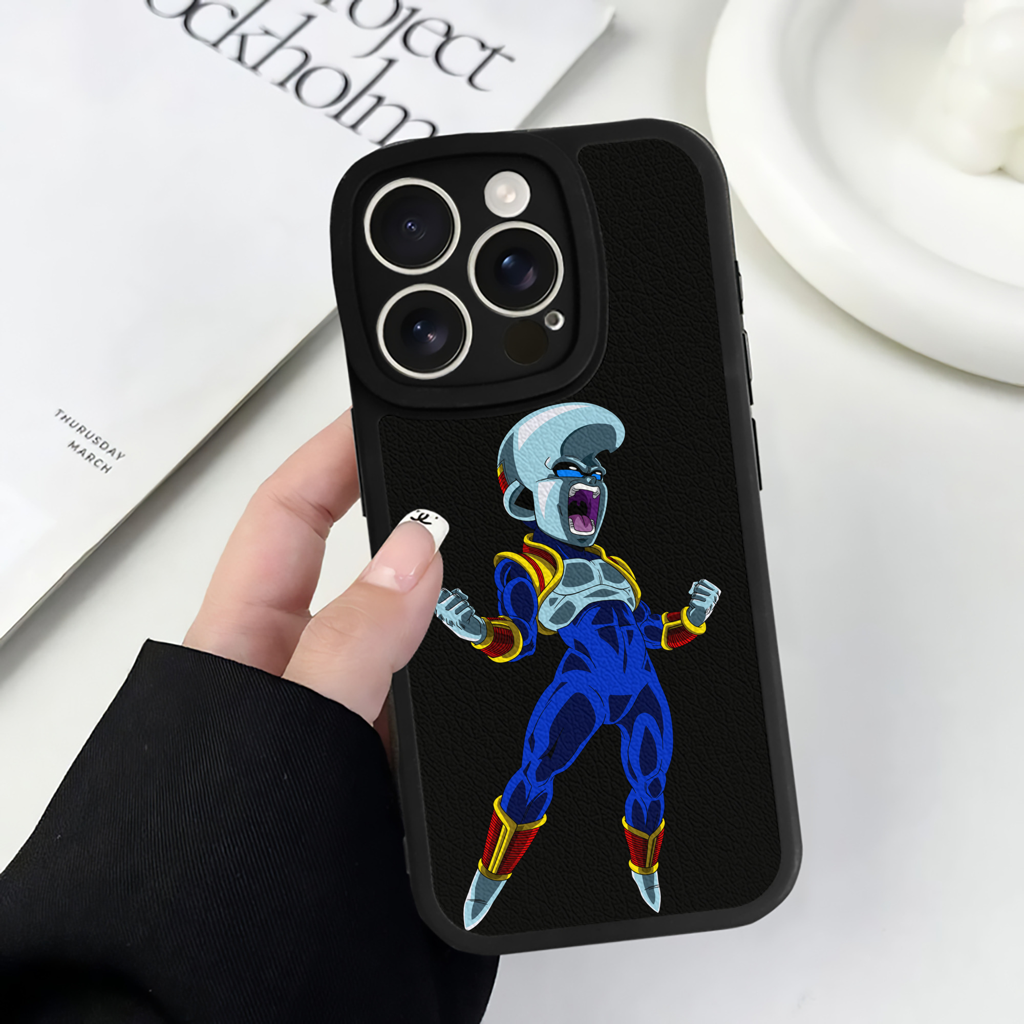 （画像用） ドラゴンボール DRAGON BALL 【iPhone 16シリーズ対応】シリコンスマホケース（レザー調） 材質：シリコン